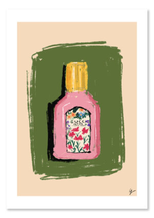 Perfume Bottle Illustration - Gucci