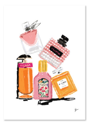 Perfume Bottles Illustration