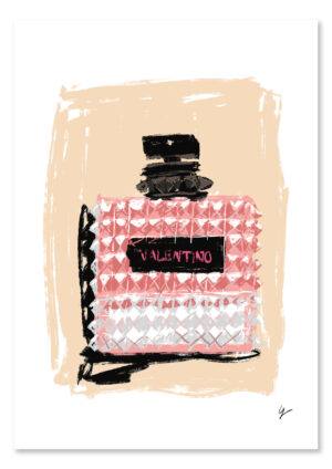 Perfume Bottle Illustration - Valentino