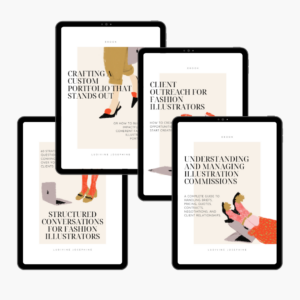 BUNDLE EBOOKS for (Fashion) Illustrators: 4 Essential Ebooks to Boost Your Career! FR & ENG