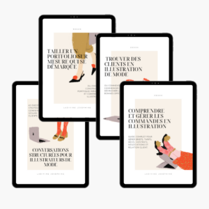 BUNDLE EBOOKS for (Fashion) Illustrators: 4 Essential Ebooks to Boost Your Career! FR & ENG